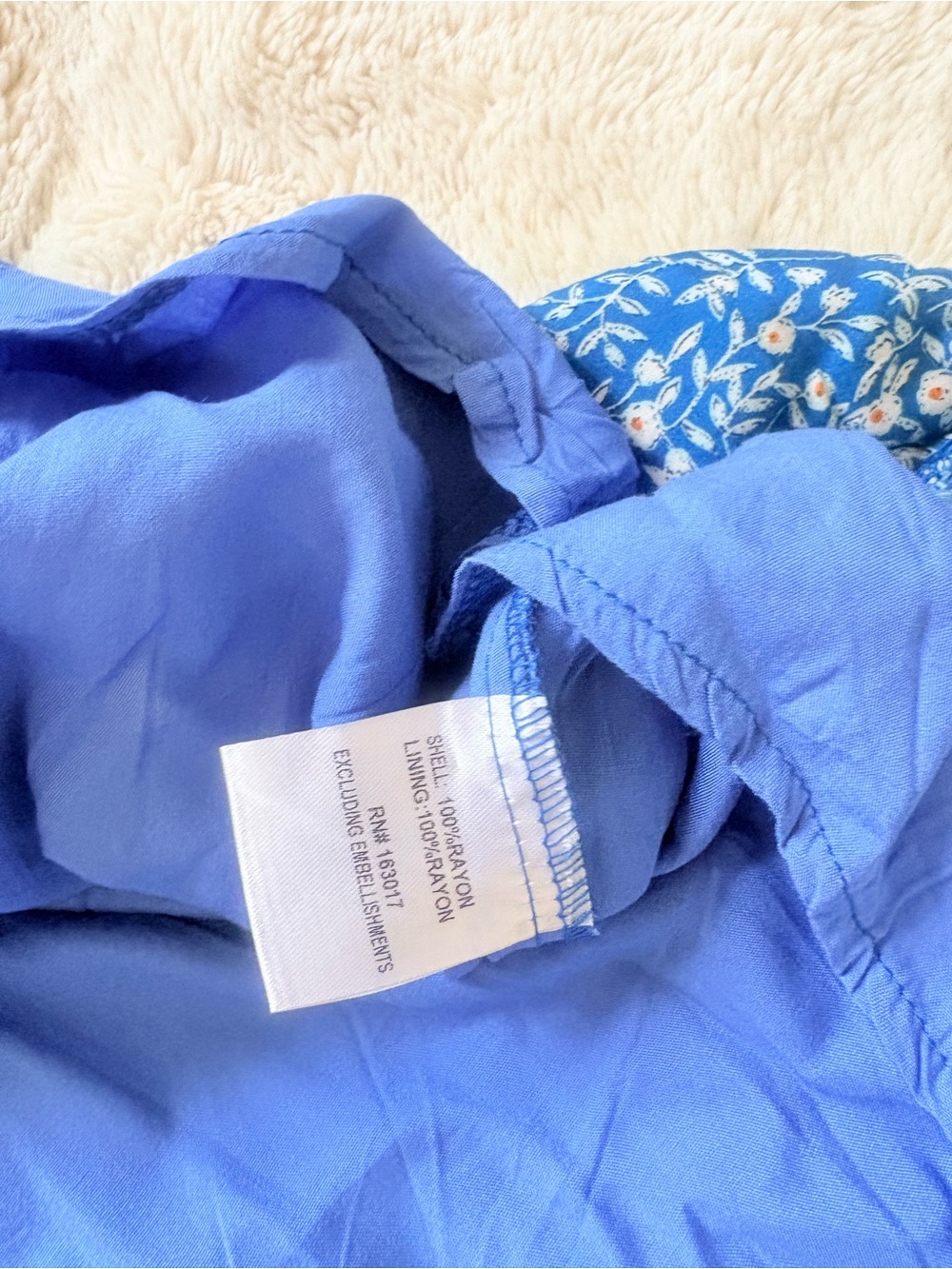 Princess Polly Blue Floral Mini Dress – Size 2 | Soft‑Girl | Summer Romance - Picture 6 of 7